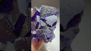 fluorite crystals with Chalcopyrite Cave in Rock Illinois [upl. by Cal]