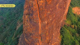 Harihar Fort Trek  Trimbakeshwar  Maharashtra Trek  Drone Video [upl. by Alaek]