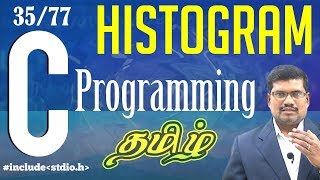 35 Histogram Program  C Language in Tamil [upl. by Makell]