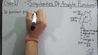 Singularities complex analysis Isolated and Non Isolated singularitiesTheta Classes [upl. by Nireves]