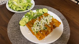 Tacos enchilados  ¡Espectaculares 😋 [upl. by Yelhak]