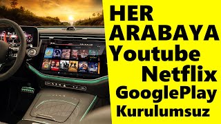 Carlinkit TBOX Tüm Arabalara Youtube ve Netflix Kurulumsuz [upl. by Bryon]