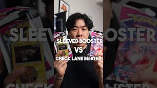 What has better pull rates Sleeved booster vs check lane blister playpokemon pokemoncards [upl. by Oigile]