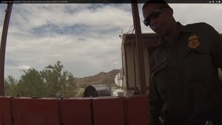 US Border Patrol Checkpoint Yuma Arizona drive to Chevron Gas Station Wellton AZ GP010031 [upl. by Ailem]