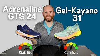 ASICS GelKayano 31 vs Brooks Adrenaline GTS 24 Full Review by a Foot Specialist [upl. by Nayhr]