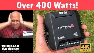 Stetsom Iron Line IR4004 Handheld 400 watt Amp Dyno Test 4K [upl. by Rossuck]