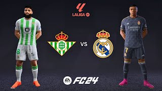 Real Betis  Real Madrid Real Arena Laliga ea sports FC24 Mbappe [upl. by Ahseat]