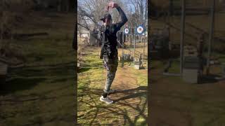 Recurve Bow Hunting amp Archery shorts bow hunting knifethrowing [upl. by Einttirb]