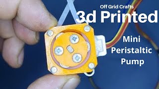 3D Printed Mini Peristaltic Pump [upl. by Kenwee886]