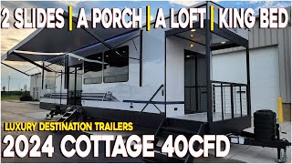 RV Living 2024 Cottage 40CFD Destination Trailer by Forestriver at Couchs RV Nation a RV Review [upl. by Boni]