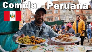 COMIDA PERUANA en el BAJO FLORES 🇵🇪 [upl. by Eima]