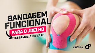 BANDAGEM FUNCIONAL para o Joelho  Testamos a D3 Tape [upl. by Anaitsirk]