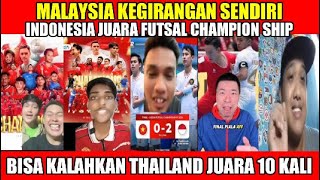 MALAYSIA KEGIRANGANINDONESIA JUARA DI PIALA FUTSAL CHAMPIONSHIP [upl. by Ttenrag592]