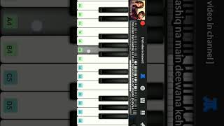 TERA MERA HAI PYAR AMAR  PIANO  cover notes tutorial  Ishq Murshid shorts status trending [upl. by Annauqaj861]