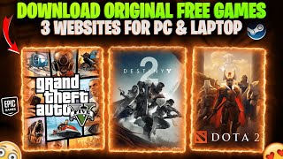 3 WEBSITES TO DOWNLOAD FREE PC GAMES  HOW TO DOWNLOAD GAMES IN LAPTOP  PC GAMES FREE DOWNLOAD 2024 [upl. by Guillemette]