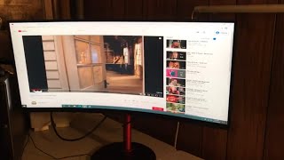 Acer Nitro XZ342CK Pbmiiphx 34quot 1500R Curved WQHD VA Gaming Monitor Review Test [upl. by Nevet]