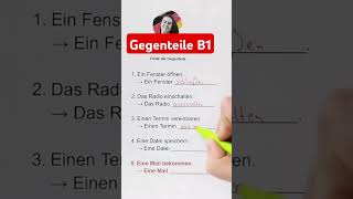 Gegenteile B1 finde die Gengenteile  Learn German  German for beginners [upl. by Marlette227]