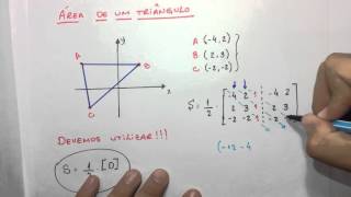 Geometria analítica  Área de um triângulo [upl. by Yorgen]