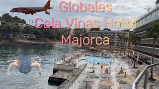 Globales Cala Vinas Hotel Majorca  Hotel and Room Tour [upl. by Enihpad]