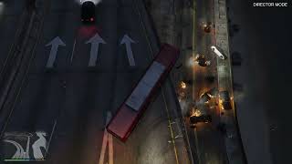 3 Minutes Of GTA 5 NPCs Driving Off An Overpass [upl. by Seen]