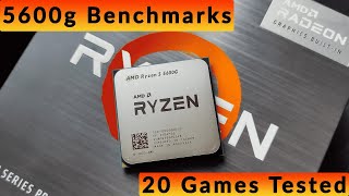 No GPU Gaming AMD Ryzen 5 5600G Gaming Benchmarks [upl. by Sidnee]