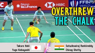 OVERTHREW THE CHALK  Takuro HokiYugo Kobayashi VS Satwiksairaj RankireddyChirag Shetty [upl. by Radu]