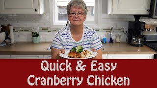 Quick 3 Ingredient Cranberry Chicken Dinner [upl. by Favrot]