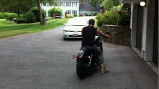 2011 Harley Davidson Iron 883N with no mufflers [upl. by Ratcliff]