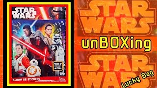 STAR WARS STICKER ALBUM 5 SURPRISE STICKER UNBOXING 4K Kinder DISNEY Überraschung Stickeralbum TOPPS [upl. by Ylelhsa]