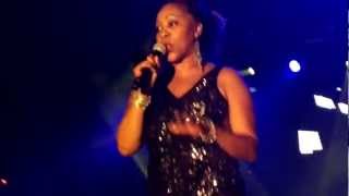 Boney M Sheyla Bonnick quotOne Way Ticketquot live Gdansk Poland 2012 [upl. by Silsby]