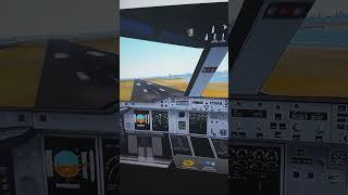 GeoFS Airbus A380 Cockpit view Landing [upl. by Mcspadden]