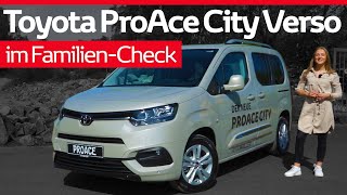 Toyota Proace City Verso  Familien Check  TestReviewSitzprobe [upl. by Dimah]