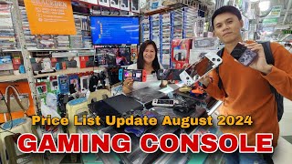 GAMING CONSOLE  Price List Update August 2024  PS3 PS4 Series  Steam Deck  ROG Ally [upl. by Dj172]