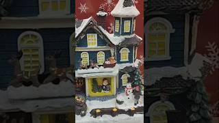 Adorable christmas houseskiing snow mountainmerrygoround christmasdecor cutestuff magical [upl. by Morten]