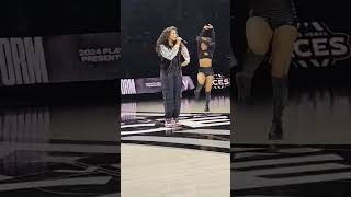 Jordin Sparks performs her hits during the Aces vs Storm halftime show [upl. by Hyrup763]