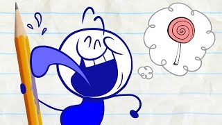 Pencilmate Steals Candy in LOLLIGAGS  Pencilmation Cartoons [upl. by Lajet]