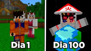 SOBREVIVENDO 100 DIAS COMO HOKAGE no MINECRAFT NARUTO [upl. by Vikki]