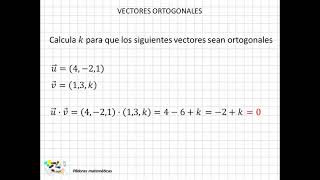 12 Vectores ortogonales [upl. by Nivel381]