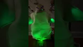 Oogie Boogie Nightmare Before Christmas Glowing Animatronic Demo [upl. by Attinahs]