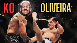 MICHAEL CHANDLER KO a CHARLES OLIVEIRA UFC 309 [upl. by Nirahs]