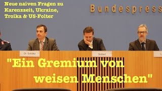 quotEin Gremium von weisen Menschenquot Neue naive Fragen in der BPK [upl. by Oirretna]