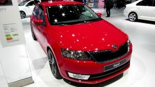 2013 Skoda Rapid TDI Elegance  Exterior and Interior Walkaround  2012 Paris Auto Show [upl. by Catharine]