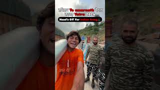 Aaj Mujhe Army Wale Ne Roka  Haridwar se Amarnath Tak pedal Kawad yatra 💯🙏 youtubeshorts mahadev [upl. by Ssitruc404]