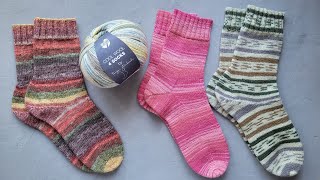 Носки Новая носочная пряжа Cool Wool 4 Socks Austermann Step Meilenweit Marinella и Cosima [upl. by Hsu964]