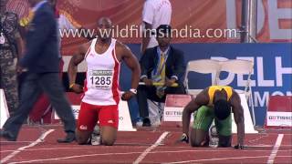 Mens 100m Race  Commonwealth Games [upl. by Carothers851]