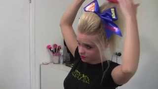 Cheer hair tutorial with Dallas [upl. by Astrix579]