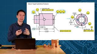 Datum Targets on a Cylindrical Feature [upl. by Haslett517]