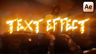 Text Effect in After Effects Music Video Tutorial [upl. by Siobhan]