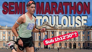 NOUVEAU RECORD AU SEMIMARATHON DE TOULOUSE  211km à plus de 17kmH [upl. by Naggem460]