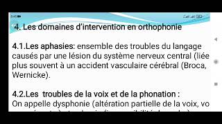 les domaines dintervention en orthophonie 1 les aphasies [upl. by Xanthus682]